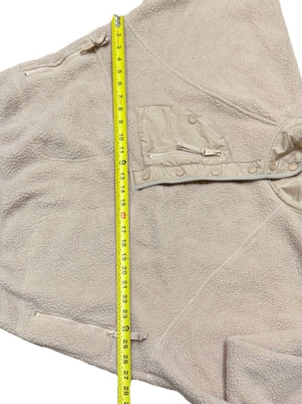 Free People Movement Hit the Slopes Fleece Jacket Women’s Size Medium Canvas - Picture 7 of 10